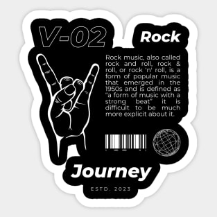 V02 Style Journey Vintage Sticker